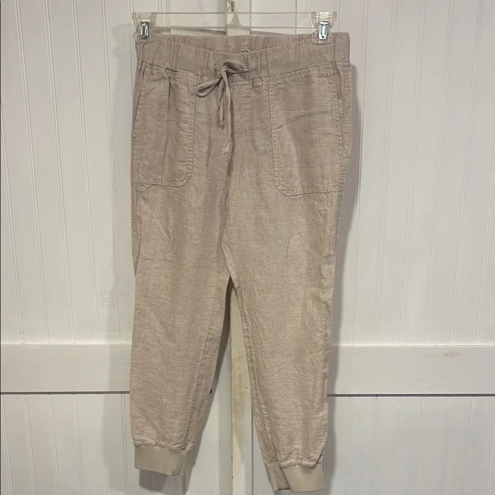 Caslon linen, elastic waist, Jogger Pants size XS - Picture 1 of 8